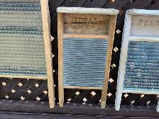 Set of 3 Antique Economy, Ideal & Pearl Washboards ! - Photo 3