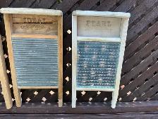 Set of 3 Antique Economy, Ideal & Pearl Washboards ! - Photo 4