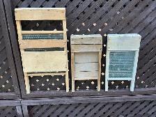 Set of 3 Antique Economy, Ideal & Pearl Washboards ! - Photo 5