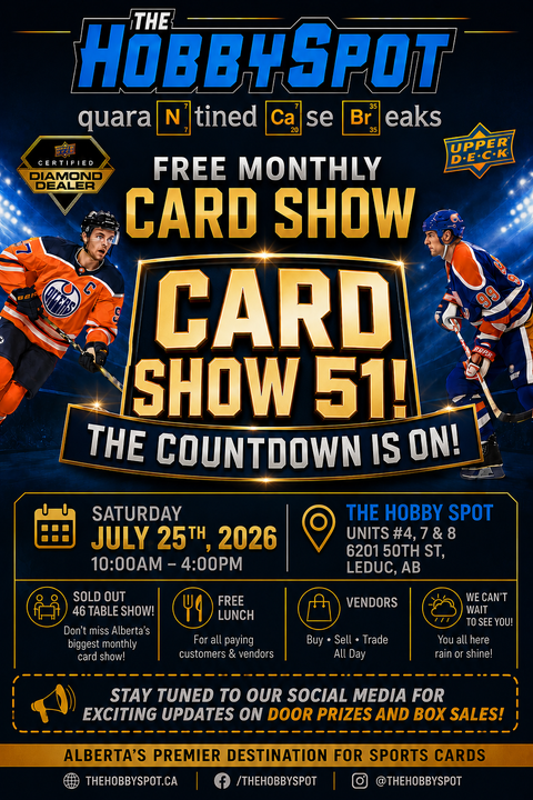Tim Hortons Hockey cards at card show in LeducJuly 25Th / 2026
