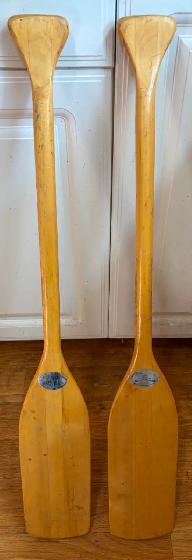 Pair of Vintage 36' Northumberland Canoe Paddles