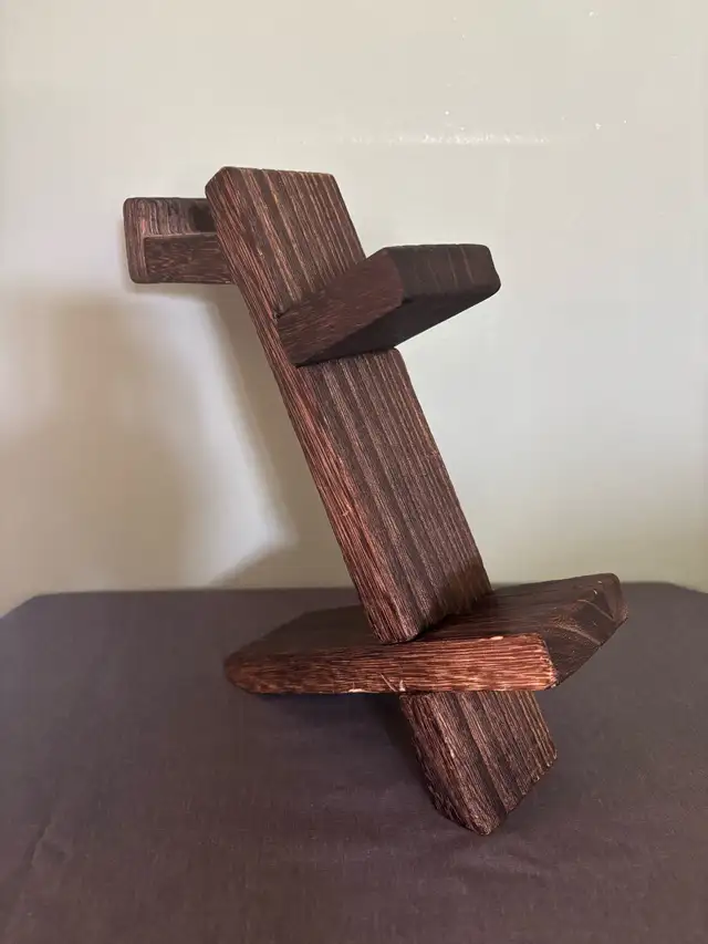 2-Tier Game Wooden Controller Holder & Headset Stand
