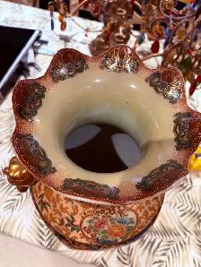 asian hand made 18 inch vase - Photo 3