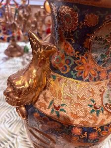 asian hand made 18 inch vase - Photo 4