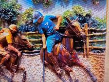 vintage 3D polo wall art 28 by 24 inch - Photo 3