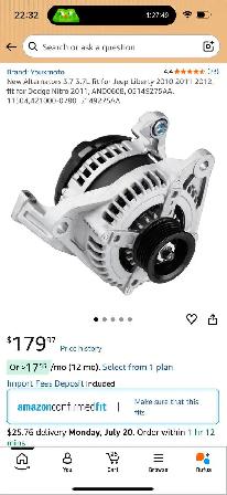 Youxmoto Alternator 3.7L – Jeep Liberty & Dodge Nitro