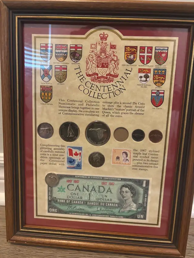 framed money displays