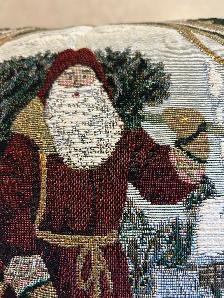 Christmas Tapestry throw pillows. Set of Three - Photo 6