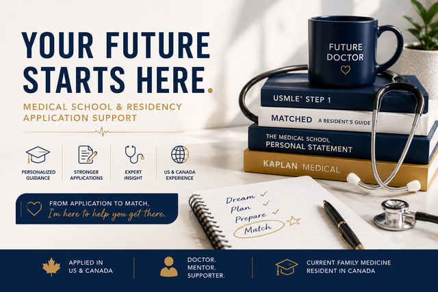 Medical School & Residency Application Review (US & Canada) $75