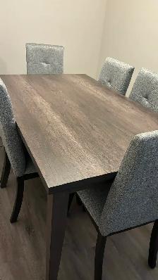 Like-New Dining Table Set (Table   6 Chairs) - Photo 2