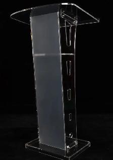 Modern Clear Acrylic Podium Plexiglass Church Pulpit 220395 - Photo 5