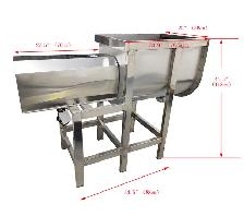 220Lbs Dry and Wet Horizontal Mixer 304SUS Spiral Blender 021557 - Photo 7