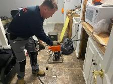 SNAKE DRAIN ROUGH IN WASHROOM SUMP PUMP ISSUE WATERPROOFING WET