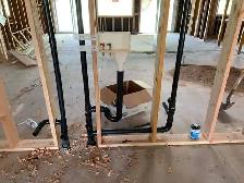 SNAKE DRAIN ROUGH IN WASHROOM SUMP PUMP ISSUE WATERPROOFING WET - Photo 2