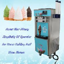 Standing 3 Flavors Soft Ice Cream Cooling Making Machine 210051 - Photo 2