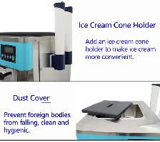 Standing 3 Flavors Soft Ice Cream Cooling Making Machine 210051 - Photo 6