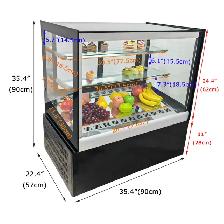 Right Angled Desktop 3 Layer Refrigerated Bakery Showcase 210182 - Photo 2