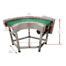 90 °Change Direction PVC Conveyor 110V Belt Transport 230143 - Photo 2