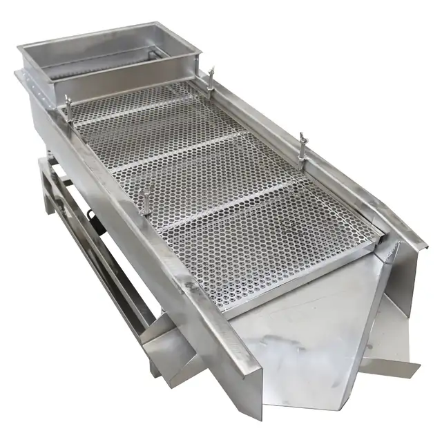 Double Motor Linear Vibrating Screen w/10mm &5mm Screens 230228