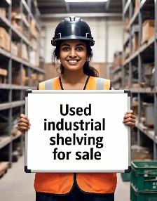 Used industrial shelving 24' deep x 48' wide - 6', 7' or 8' tall
