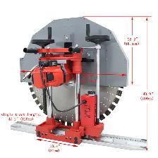 16' Cut Depth Reinforced Concrete Saw with Guide Rail 023492 - Photo 3