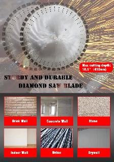 16' Cut Depth Reinforced Concrete Saw with Guide Rail 023492 - Photo 6