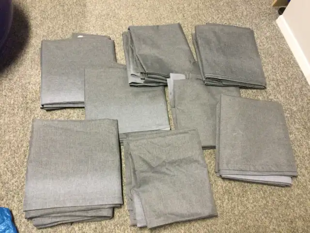Rideaux opaques gris