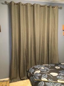 Rideaux opaques gris - Photo 3