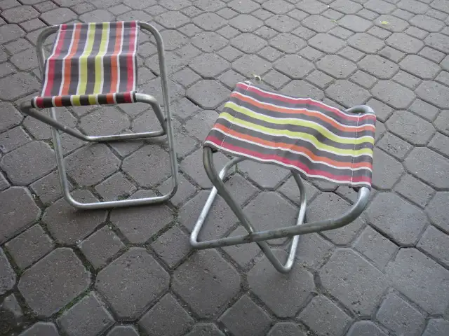 chaise pliable en aluminium