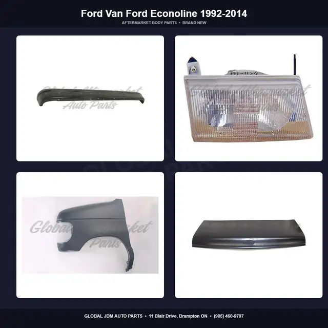 Ford Van Ford Econoline 1992-2014 Hood Grille Bumper Fender