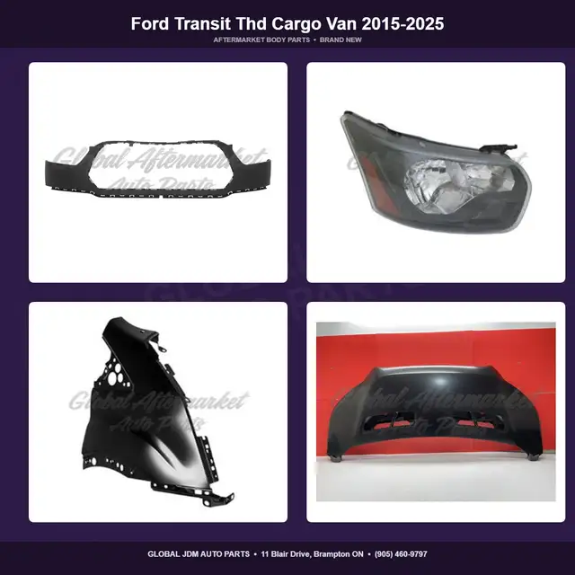 Ford Transit Thd Cargo Van 2015-2025 Hood Grille Mirror