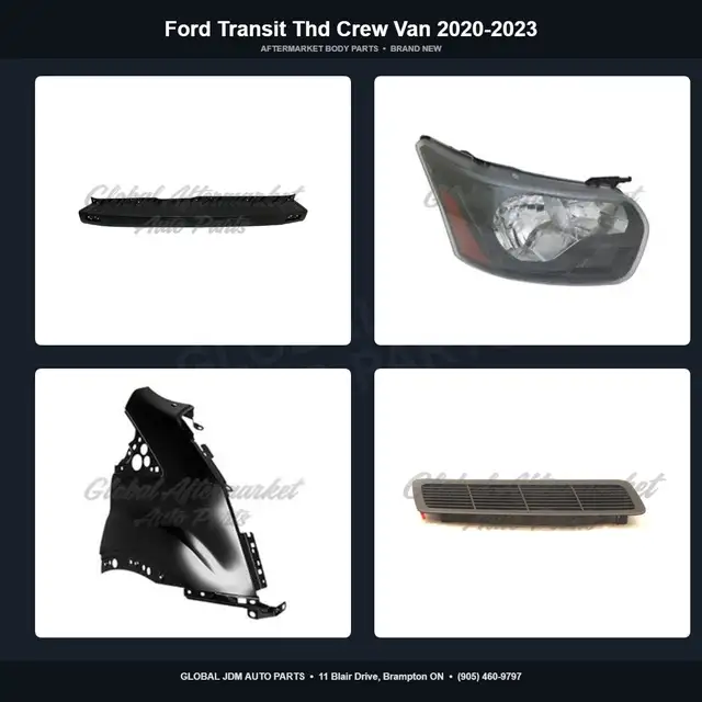 Ford Transit Thd Crew Van 2020-2023 Grille Hood Fender