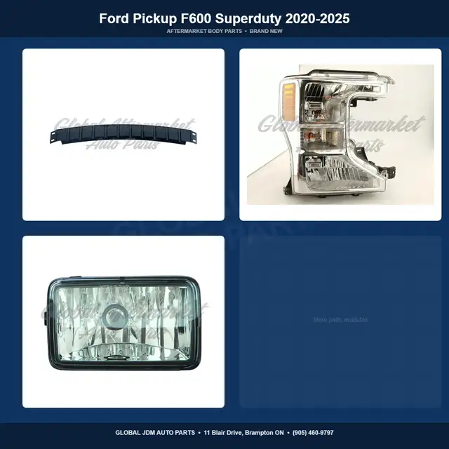 Ford Pickup F600 Superduty 2020-2025 Grille Bumper Hood