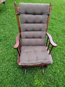 Vintage wood glider rocker arm chair - Photo 2
