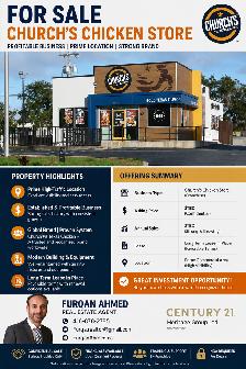 Church's Chicken Store for Sale – Excellent  Opportunity