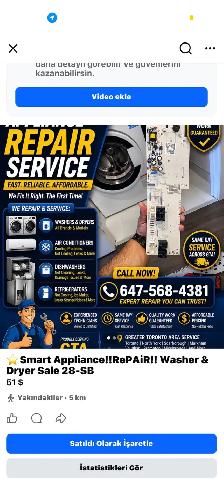 washer and dryer repair and install