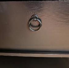 Upcycled Black Console/Media Table – with a drawer and a shelf - Photo 5