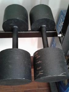 2x 47 pounds steel dumbbells - $100 or trade