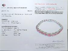 14.8 ct Certified Silver Ruby gemstone bracelet - Photo 3