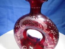 Vintage Egermann Bohemian Crystal Decanter - Photo 3