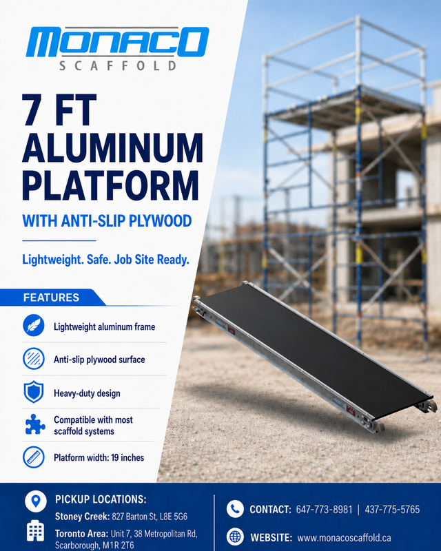 7ft. Aluminum Platform with Anti-slip Plywood