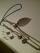 SET NEUF ARGENT: COLLIER 20'HAU BOUCLES D'OREILLES $10.00 LE SET - Photo 2