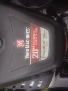 Tondeuse a gazon 2021 YARD MACHINE 132cc 20'' de coupe - Photo 2