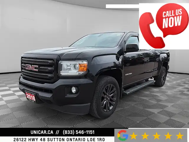 2018 GMC Canyon SLE / 3.6L V6 / 4WD / Crew Cab / 6.2’ Box No Acc