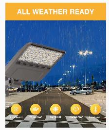 480V LED Parking Lot Light, 200W - Photo 2