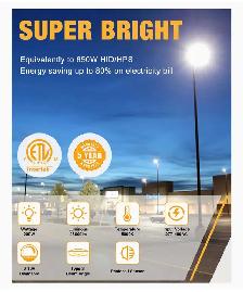 480V LED Parking Lot Light, 200W - Photo 3