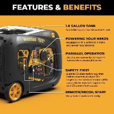 Firman W03386 3300W Remote Start Inverter Generator NEW $899 - Photo 3