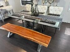 Glass Dining Table $750