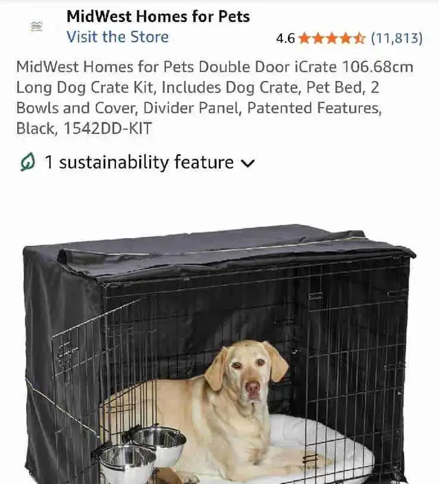 Large dog kennel