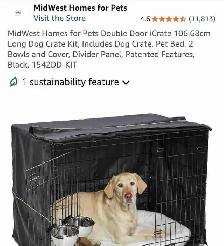 Large dog kennel